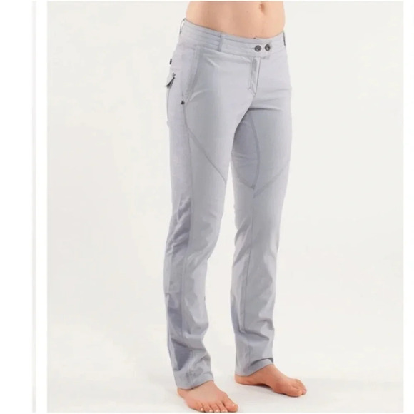 LULULEMON Gray Space Dye Ride On Pants Loungewear Athleisure Active Pockets 4 - Picture 1 of 11